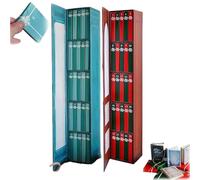 Mini Book Ornament Advent Calendar 2025, 24 Miniature Books Christmas Countdown Gift, Mini Book Ornament Advent for Lovers, Holiday Decorations for Home (Blue+Red)