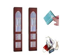 Mini Book Ornament Advent Calendar 2025 Book Lover Advent Calendars with 24 book gift, 2025 for Women, Christmas Books Countdown Calendar for Books Lovers, Holiday Decorations(Red*2)