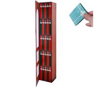 Mini Book Ornament Advent Calendar 2025, Mini Book Ornament Advent Calendar 2025, Small Bookshelf Miniature Library Holiday Decoration for Books Lovers(red)