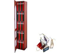 Mini Book Ornament Advent Calendar 24 Books Gift Set for Book Lovers Christmas Countdown Decor Ideal for Holiday Decor Mini Brands Advent Calendar Perfect for Gift Giving (Red)