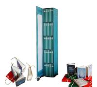 Mini Book Ornament Advent,Halloween Advent Calendar with 24 Volume for Lovers Gifts, Christmas Countdown Calendars, Christmas Tree Ornament Advent Calendar(B)