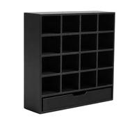 Mini Bookcase Shelf, Doll House Furniture, 3.9x3.1x1 Inches Divided Shelves with 12 Grids, Compact PP Mini Storage Rack, Doll House Bookcase with Modern Design, Display Shelf for Kids and Adults