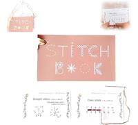 Mini Books, DIY Creative Mini Sewing Card Set, Crochet Cards Set, Creative Mini Sewing Book,Elevate Your Sewing Skills for Embroidery Beginners Sewing Enthusiasts (1 pc)