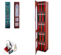 Mini Bookss Ornament Advent Calendar 2025, Books Lovers Gifts Advent Calendar with 24 Book Gift, Christmas Books Countdown Calendar for Book Lovers, Small Bookshelf (Red)