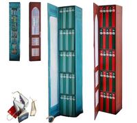 Mini Bookss Ornament Advent Calendar 2025, Books Lovers Gifts Advent Calendar with 24 Book Gift, Christmas Books Countdown Calendar for Book Lovers, Small Bookshelf (Blue+Red)