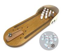 Mini Bowling Set Game Tabletop Desktop Sports Billiards Board Party Game - Man's Stuff