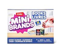 Mini Brands 24 Pieces Books Advent Calendar by ZURU, Collectible Seasonal Toys for Girls, Boys, and Collectors