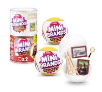 Mini Brands Create Mini Masterpieces Series 1, Capsule 2 PACK by ZURU, Real Miniature Masterpiece Creations Collectible Toy, Capsules of Mystery