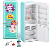 Mini Brands Fill The Fridge Playset w/UV Light by ZURU, Collectibles, DIY, Resin Play, Exclusive Recipe, NOT Edible, 8+