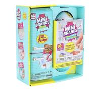 Mini Brands Fill The Fridge Playset With 2 Pack Capsule Delicious Food Mystery Blind Box Toy Collectible Ornaments Kids Gifts Blue