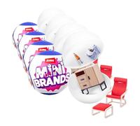 Mini Brands Home Capsule by ZURU, Surprise Collectable Minis in Blind Packaging, Home-Themed Miniature Toys, Great Gifts for Girls and Kids (Pack of 4)