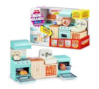 Mini Brands Magic Cook Kitchen Playset Series 1 by ZURU -Miniature Kitchen Set with Realistic Cooking Features, Includes Mini Utensils and Accessories, Collectible Playset for Kids, Teens, and Adults.