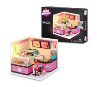 Mini Brands Mini Spaces Sweet Scoop By ZURU - Build and customize your own miniature ice cream shop playset with interactive accessories.