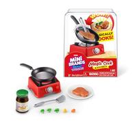 Mini Brands Really Works Magic Cook Kitchen Capsule Series 1 (Steak With Pan) by ZURU, Miniature Real Working Kitchen Appliances, Non-Edible Collectible Mystery Toy for 3+ Kids, Teens and Adults