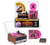 Mini Brands Really Works Vinyl Playset Series 1 by-Functional Mini Vinyl Record Player with Actual Music Playback,Includes Record&Stand_ynal2