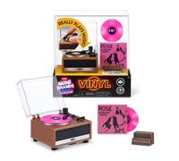 Mini Brands Really Works Vinyl Playset Series 1 by ZURU | Real working mini record player that spins & plays; exclusive mini vinyl included; collectible music playset; collector gift