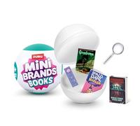 Mini Brands Books, Real Miniature Book Brands Collectible Toy, Capsules of 5 Mystery Miniature Books with real readable pages and Accessories for Kids, Teens, Adults (Single Capsule)