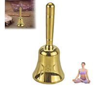 Mini Brass Altar Bell Vintage Hand Bell, Hand B-ell Loud Triple Moon Altar Brass B-ell, Multi-Functional Design for Meditation and Ceremony for Tarot Readings and Restaurant Service