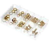 Mini Brass Barrel & Stepped Olives 5-12MM Metric Assorted Box 90pcs