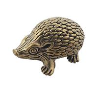 Mini Brass Hedgehog Figurines Vintage Animal Metal Ornament Pet Office K6G8 Statue Desk Figure Tea Decor