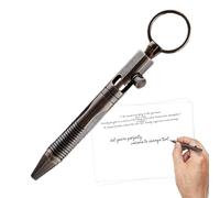 Mini Brass Pen - Solid Brass 10x1x1cm, Portable Ballpoint Signature Tool | Detachable Keychain Pendant, Pocket Writing Instrument for Partners Customers Friends and Daily Travel Executive Use