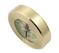 Mini Brass Pocket Compass for Camping and Hiking Navigation | Copper Acrylic Build, Golden Mirror-polished Finish, Scale and Accurate Pointer, Portable