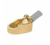 Mini Brass Woodworking Plane, 8mm/0.31in Convex Curved Sole Woodworking Plane Precision Manual Hand Planer Tool for Violin Viola Cello Wooden Instrument
