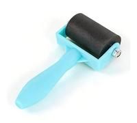 Mini Brayer Roller for Crafts, 3.5cm Small Rubber Roller Compatible with Cricut Vinyl & Printmaking | Ink Roller for Stamping, Scrapbooks & Painting (Blue)
