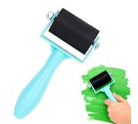 Mini Brayer Roller for Crafts - Small Rubber Roller for Cricut Vinyl, Ink Stamping & Model Making - Bubble-Free, Smooth Finish Tool（Blue）