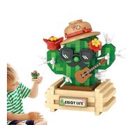 Mini Brick Building - Mini Blocks Planter-Shaped Toy Set, Creative Models for Cityscapes | Safe Construction Kit for Group Activities, Decoration Fe