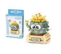 Mini Bricks Cactus Bonsai Follower Building Blocks Set, Creative DIY Unique Decoration Home, Artificial Flower Bouquet Building Toy Sets Gift for Girls Women Adult Friends Kids (450PCS)