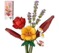 Mini Bricks Flower Bouquet Building Kit Sets, Artificial Roses Flowers Building Blocks, Decoration Home, 574 Pcs Creative Botanical Collection for Ages 8-12 yrs Old Girl for Gift (4603)