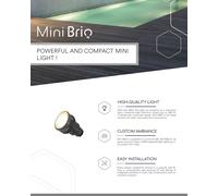 MINI BRIO RGBW LED POWERFUL BRIGHT COLOURS SCREWS INTO 1.5" WALL FITTING 12w