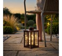 Mini Bronze Effect Solar Firefly Star Lantern