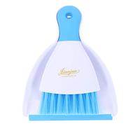 Mini Broom and Dustpan Set - Cage Cleaner for Guinea Pigs, Hedgehogs, Hamsters, Chinchillas, Rabbits, Mini Dustpan for Home Table Desk Cleaning (Blue)