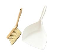 Mini Broom and Dustpan Set - Dense Bristles Dust Removal - Desk Cleaning Broom and Dustpan Set - for Pet Litter Crumbs Hair Tabletop Bedroom Living Room Counter Shelf