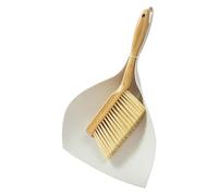 Mini Broom and Dustpan Set Wooden Handle Tight Space