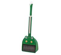 Mini Broom with Dustpan for Kids, Little Housekeeping Helper Set, Frog