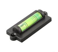 Mini Bubble Leveler with Magnetic Attachment and Horizontal Bubble Tape Mounting Hole for Accurate Leveling on for Photo Frames and Desks Featuring Flat Tape Hole (Not Magnetic)