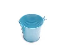 Mini Bucket - Tin Bucket | Metal Pot - Small Iron Planter for Floral Arrangements, Decoration and Storage | 6 cm Top × 4 Bottom × 5.5 cm High, Coloured Metal Barrel