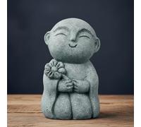 Mini Buddha Statue, Tiny Resin Buddha Statue Zen Garden Ornament for Desktop, Shelf, or Terrarium..
