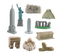 Mini Building Kits Historical Landmarks Building Kits for Birthday Gift Kids 10 pcs 10 Pcs Set
