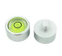 Mini Bullseye Spirit Level Bubble Bead Diameter 13mm to 30mm with Screw M5 M6 M10 1/4 3/8 inch Leveling Tool with Cog 1PCS(D17-1-4G)