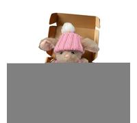 Mini Bunny Hug, Provides Emotional Comfort, 18cm, Hugging Companion Crochet Bunny, Mini Rabbit in a Box, Easy to Carry, for Easter Birthday Christmas Valentines