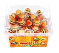 Mini Burger Sweets - Pack of 60 Individually Wrapped Treats, Fun Party Snacks for Kids & Adults
