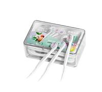 Mini Burst Toothbrushes Disposable Toothbrushes, with Toothpaste and Pick for Work Or Travel, Mint Flavor, Peach Flavor, Jasmine Tea Flavor, Peach Oolong Flavor (Multicolor)