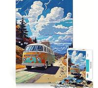 Mini Bus Travel Jigsaw Puzzle for Teenagers 1000 Pieces Leisure Game HD Print Fun Activity Thoughtful Gift (38x52cm)