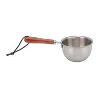 Mini Butter Warmer Pan Stainless Steel Quick Heating Small Milk Pot for Melting Butter Cheese Chocolate Sauce Making Kitchen Cooking Tool Rosewood Handle (L 28 Inch)