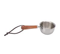 Mini Butter Warmer Pan Stainless Steel Quick Heating Small Milk Pot for Melting Butter Cheese Chocolate Sauce Making Kitchen Cooking Tool Rosewood Handle (S 23 Inch)