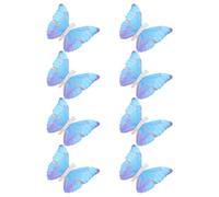 Mini Butterfly Hair Clips Cute Hairpins 8pcs Stainless Steel Blue | Prom and Banquet Styling, Decorative Hold without Slipping, Not Easy to Break or Fade